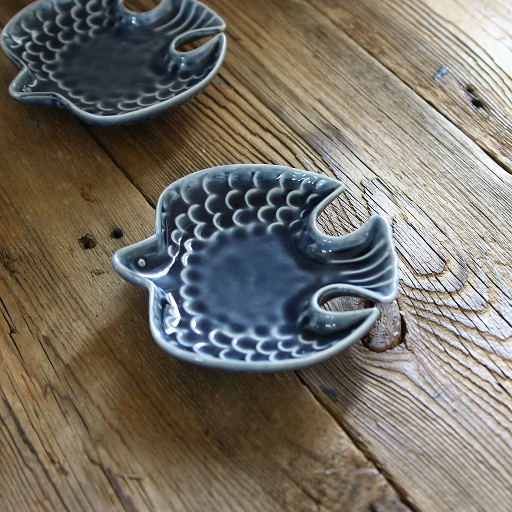 Bird Plate in blue