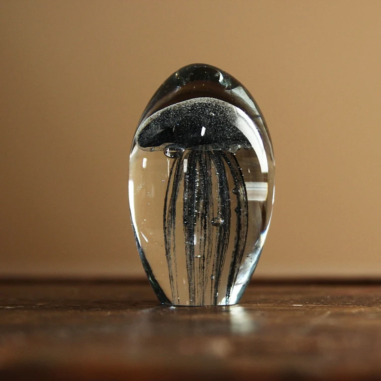 Black Jellyfish Paperweight