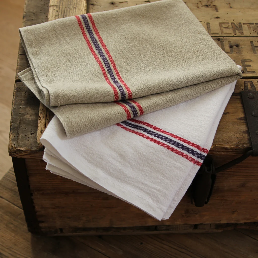 Linen Tea Towel Drapeau - naturel - Image 4