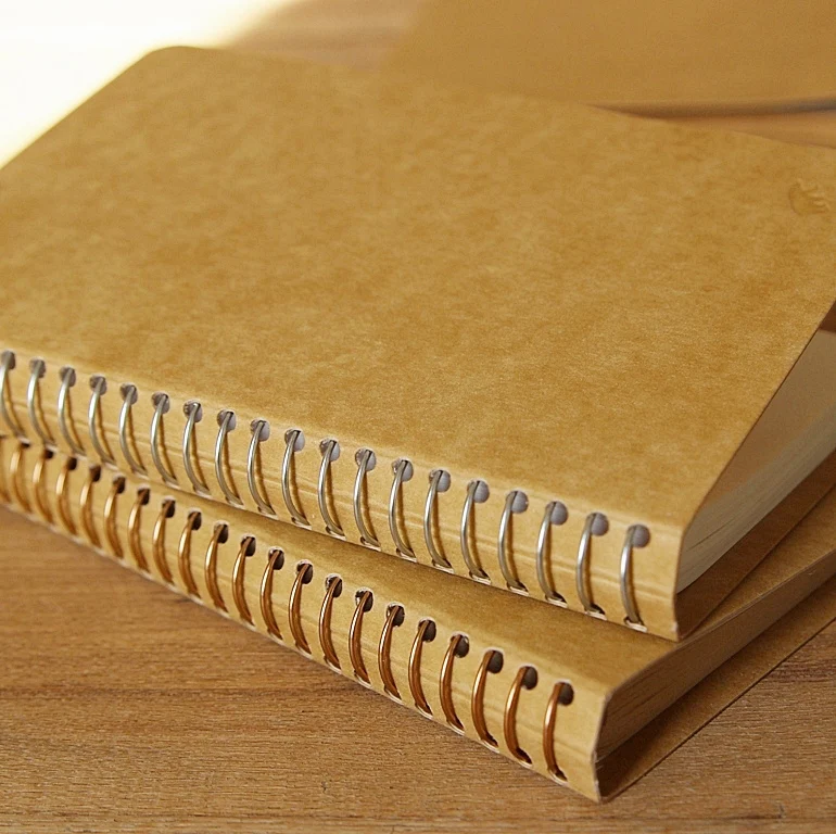 Spiral Ring Notebook Blank DW Kraft Paper A5 - Image 4