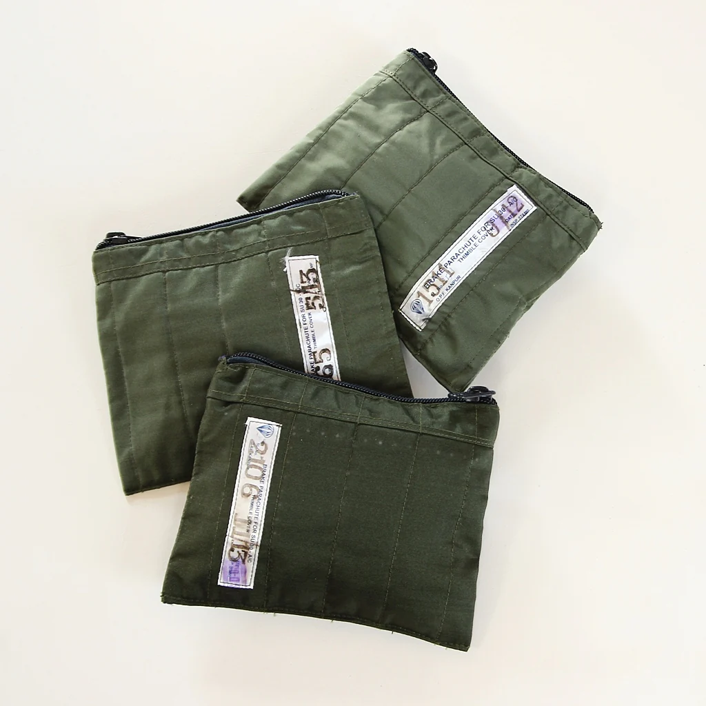 Vintage Brake Parachute Quilted Pouch