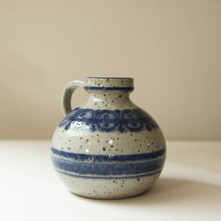 Vintage Keramikvase – Töpferei Massemühle Wagner, Deutschland (1960er–70er Jahre)