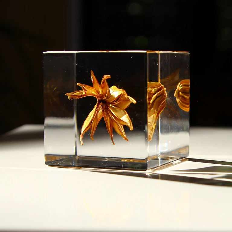 Yellow Fennel Flower - Sola Cube - Image 5
